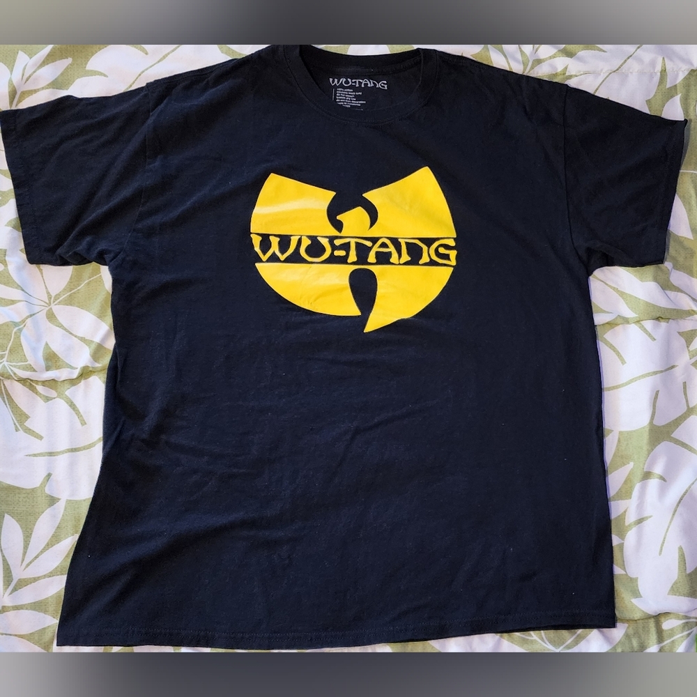Wu-Tang Mens Shirt Black XL T-Shirt,Logo  Crew 100% Cotton Hip Hop NYC